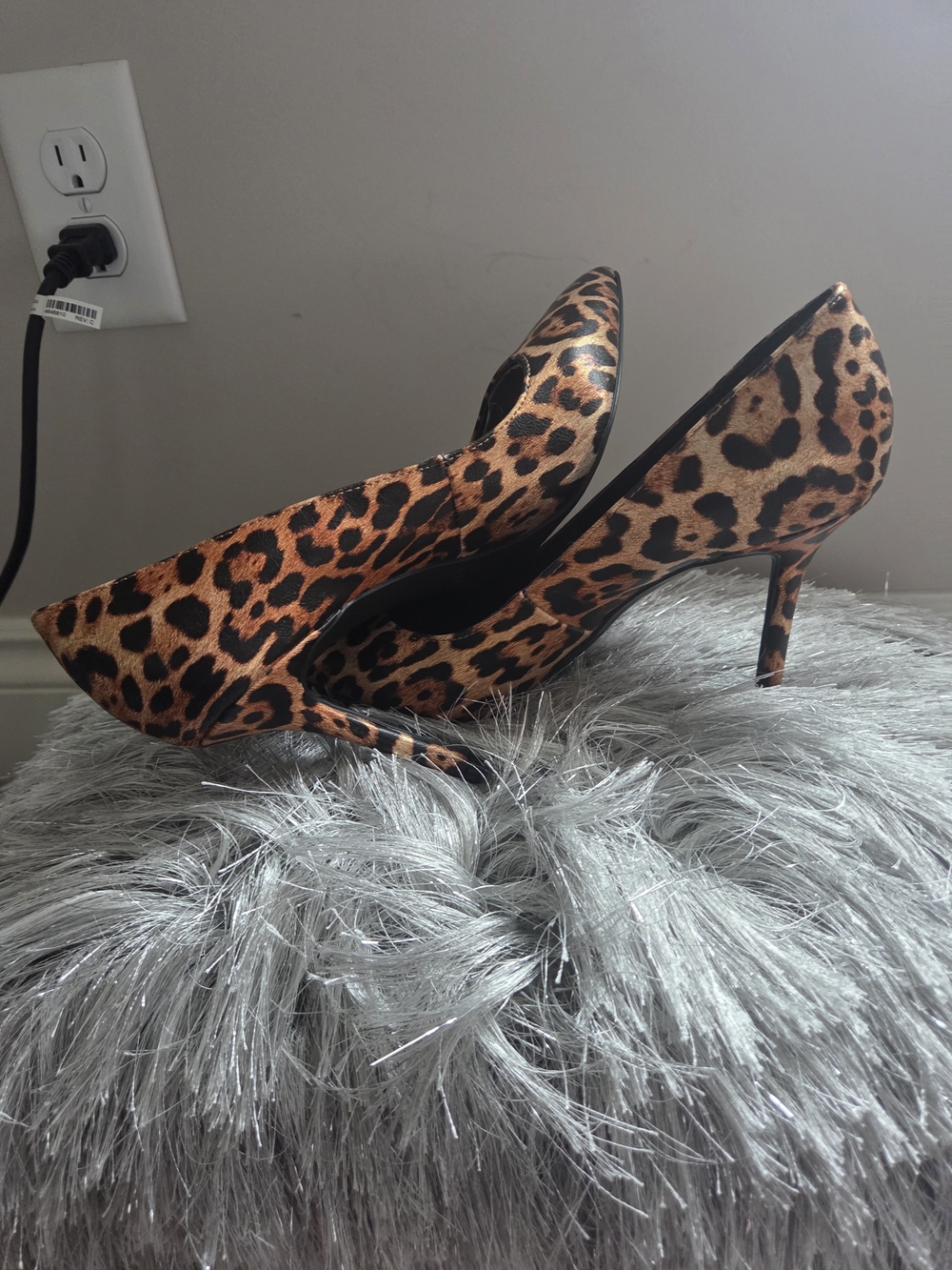 Katy Perry Collections Leopard Print Pointed Toe Pumps - Brown/Black - Picture 3 of 14
